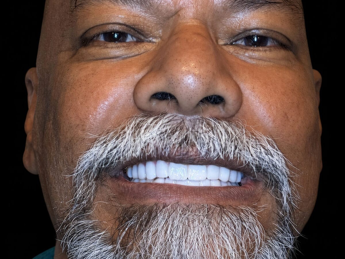 After treatment result for Getting a New Smile